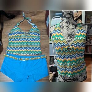 *2 For $35* Athletic Works Blue Tankini